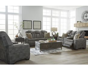 Next-Gen DuraPella Power Reclining Living Room Set in Two-tone Slate