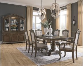 Charmond Dining Set in Brown