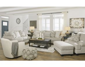 Asanti Living Room Set in Fog