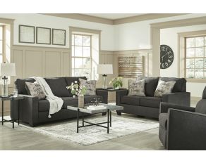 Lucina Living Room Set in Charcoal