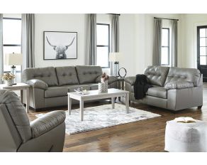 Donlen Living Room Set in Gray