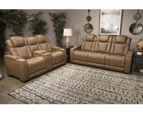 Strikefirst Living Room Set in Nutmeg