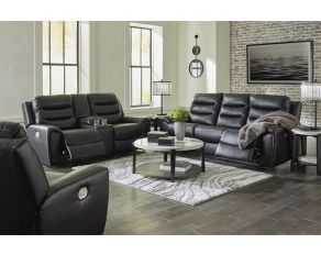 Warlin Living Room Set in Black