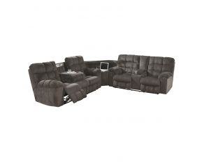 Acieona 3 Piece Reclining Sectional in Slate