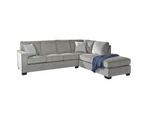 Altari Left Arm Facing Sofa Sectional with Chaise in Alloy