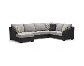 Bilgray 3 Piece Right Arm Facing Sofa Sectional in Pewter