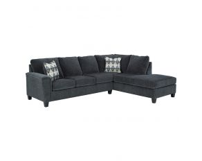 Abinger Left Arm Facing Sofa Sectional with Chaise in Smoke Gray