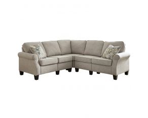 Alessio 4-Piece Sectional in Beige