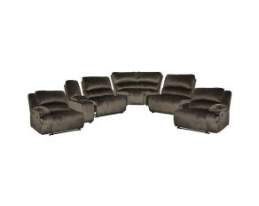 Clonmel 6-Piece Reclining Sectional in Chocolate