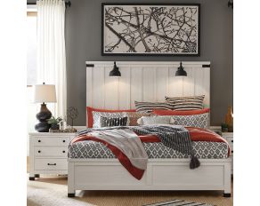 Harper Springs Panel Bedroom Set in Silo White
