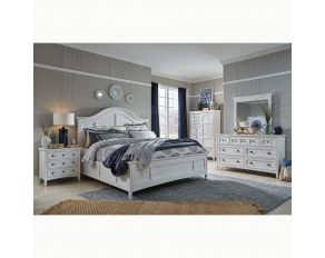 Heron Cove Arched Bedroom Set in Chalk White
