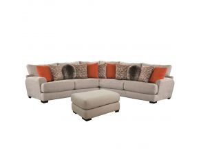 Jackson Furniture Ava Sectional Living Room Set in Cashew