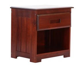 1-Drawer Nightstand in Merlot