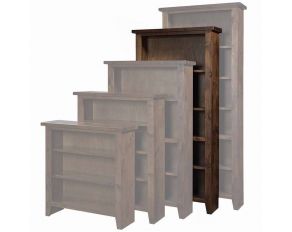 Alder Grove 74 inch Bookcase in Tobacco