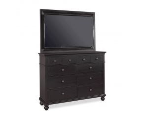 Aspen Home Oxford Chesser with TV Frame in Black