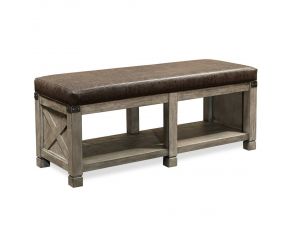 Aspen Home Tucker Bench in Stone