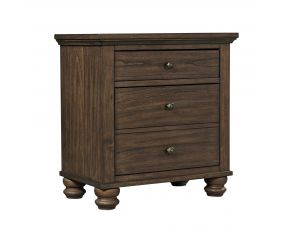 Hudson Valley 2 Drawer Nightstand in Chestnut