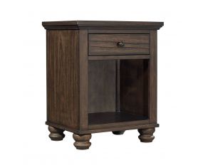 Hudson Valley 1 Drawer Nightstand in Chestnut