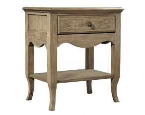 Provence 1 Drawer Nightstand in Patine