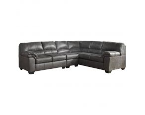 Bladen 3-Piece Sectional with LAF Loveseat in Slate Gray