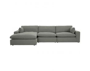 Elyza 3-Piece Sectional with LAF Chaise in Smoke