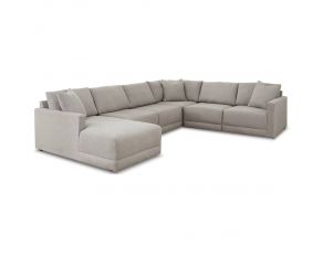 Katany 6-Piece Sectional with Left Arm Facing Chaise in Shadow