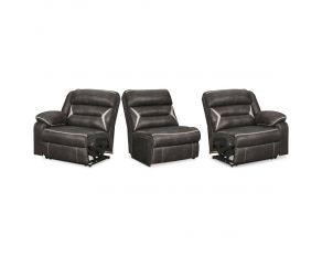 Kincord 3-Piece Power Reclining Sectional in Midnight