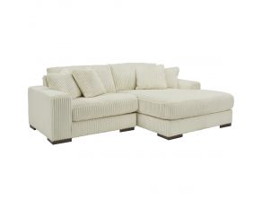 Lindyn 2-Piece Sectional with Right Arm Facing Chaise in Ivory