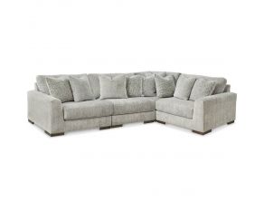 Regent Park 4-Piece Sectional in Pewter