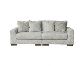 Regent Park 2-Piece Loveseat in Pewter