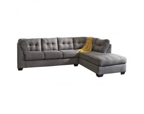 Maier 2-Piece Sleeper Sectional with RAF Chaise in Charcoal