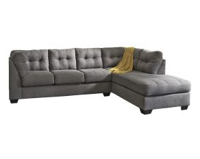 Maier 2-Piece Sectional with RAF Chaise in Charcoal