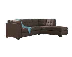 Maier 2-Piece Sectional with RAF Chaise in Walnut