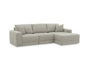 Next-Gen Gaucho 3 Piece Sectional Sofa with Right Arm Facing Corner Chaise in Gray