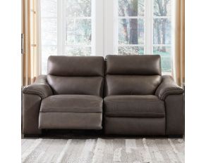 Salvatore 2-Piece Power Reclining Loveseat in Chocolate