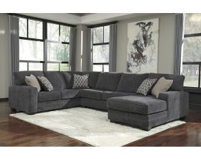 Tracling 3 Piece Sectional with Right Arm Facing Corner Chaise in Slate