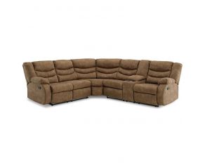 Partymate 2 Piece Reclining Sectional in Brindle