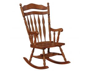 Aylin Rocking Chair in Medium Brown