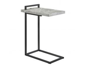 Maxwell Accent Table in Grey Faux Marble