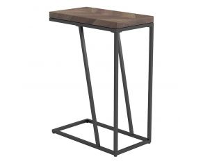 Chevron Rectangular Accent Table in Tobacco