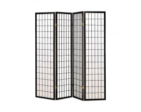 4-panel Folding Screen Black and White