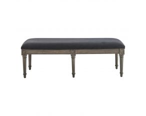 Alderwood Upholstered Bench in French Grey