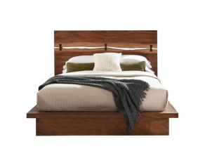 Winslow Queen Storage Bed in Smokey Walnut and Coffee Bean