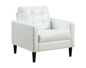 Acme Furniture Balin Accent Chair in White Pu 