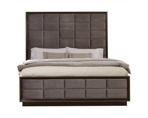 Durango King Upholstered Bed in Smoked Peppercorn and Grey