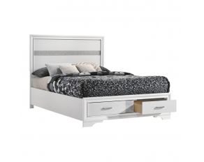 Miranda Full 2 Drawer Storage Bed in White