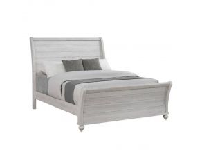 Stillwood King Sleigh Panel Bed in Vintage Linen