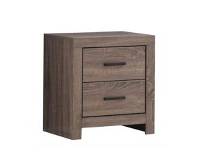 Brantford 2 Drawer Nightstand in Barrel Oak