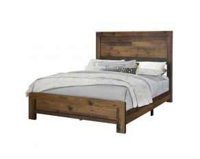 Sidney Queen Panel Bed in Rustic Pine