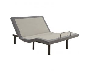 Clara Twin XL Adjustable Bed Base in Grey And Black